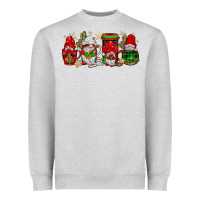 Heather Grey christmas mexican gnomies coffee Heavyweight Sweatshirt - JahusDesignShop