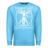 Ocean Blue man playing the guitar Premium Sweatshirt - linhVisuals