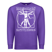 Purple man playing the guitar Premium Sweatshirt - linhVisuals