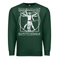 Sports Green man playing the guitar Premium Sweatshirt - linhVisuals