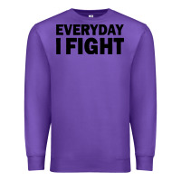 Purple everyday i fight Premium Sweatshirt - linhVisuals
