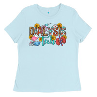 Baby Blue dialysis tech Ladies Tee - OliviaCreatesArt