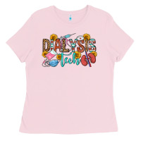 Bubblegum Pink dialysis tech Ladies Tee - OliviaCreatesArt