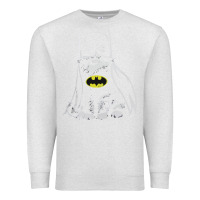Oatmeal Heather catman tshirt Premium Sweatshirt - linhVisuals