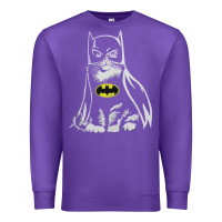 Purple catman tshirt Premium Sweatshirt - linhVisuals