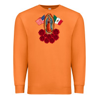 Carrot our lady virgen de guadalupe mexican american flag holiday Premium Sweatshirt - linhVisuals