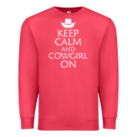 Cardinal keep calm and cowgirl horse Premium Sweatshirt - linhVisuals