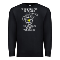 Black military mr grenade is not our friend Premium Sweatshirt - linhVisuals