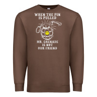 Chestnut military mr grenade is not our friend Premium Sweatshirt - linhVisuals