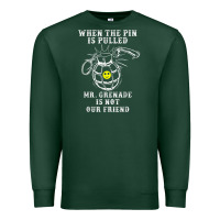Sports Green military mr grenade is not our friend Premium Sweatshirt - linhVisuals