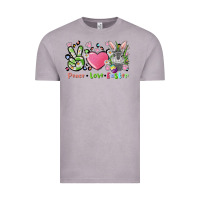 Vintage Zinc peace love easter bunny Vintage Tee - FaDigitalArtStudio