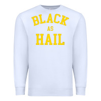 White as,hail,black,as,hail,black,as,hail,black,as,hail,black,as Premium Sweatshirt - linhVisuals
