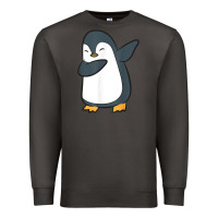 Smoke penguin dabbing funny Premium Sweatshirt - linhVisuals