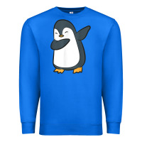 True Royal penguin dabbing funny Premium Sweatshirt - linhVisuals
