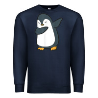 Navy penguin dabbing funny Premium Sweatshirt - linhVisuals