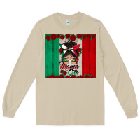 Mushroom mexican messy bun mamacita Long Sleeve Tee - BundleAndBundleShop