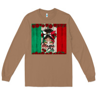 Toasted Coconut mexican messy bun mamacita Long Sleeve Tee - BundleAndBundleShop