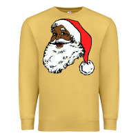 Antique Gold black santa claus christmas Premium Sweatshirt - linhVisuals