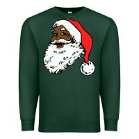 Sports Green black santa claus christmas Premium Sweatshirt - linhVisuals