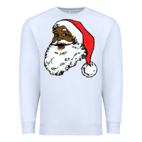 White black santa claus christmas Premium Sweatshirt - linhVisuals