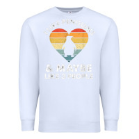 White i like penguins and 3 people vintage Premium Sweatshirt - linhVisuals