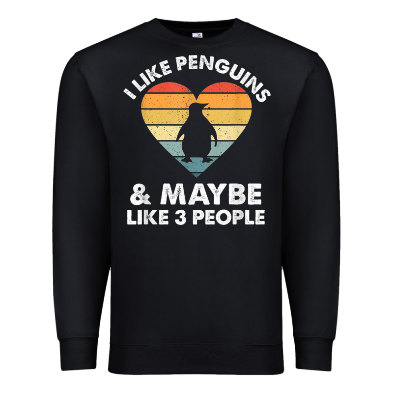 I Like Penguins And 3 People Vintage Premium Sweatshirt by linhVisuals | Teevron