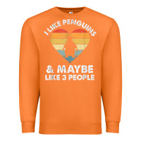 Carrot i like penguins and 3 people vintage Premium Sweatshirt - linhVisuals