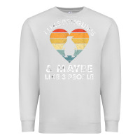 Dove Grey i like penguins and 3 people vintage Premium Sweatshirt - linhVisuals