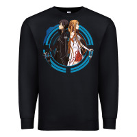 Black sword art online -  kirito and asuna Premium Sweatshirt - linhVisuals