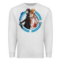 Oatmeal Heather sword art online -  kirito and asuna Premium Sweatshirt - linhVisuals