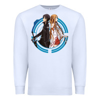 White sword art online -  kirito and asuna Premium Sweatshirt - linhVisuals