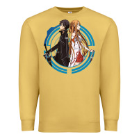 Antique Gold sword art online -  kirito and asuna Premium Sweatshirt - linhVisuals