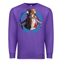Purple sword art online -  kirito and asuna Premium Sweatshirt - linhVisuals