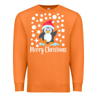 Carrot penguin merry christmas with snow Premium Sweatshirt - linhVisuals