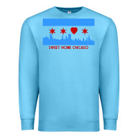 Ocean Blue sweet home chicago Premium Sweatshirt - linhVisuals