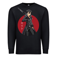 Black Sword art online -kirito Premium Sweatshirt - linhVisuals