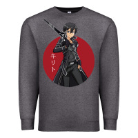 Charcoal Heather Sword art online -kirito Premium Sweatshirt - linhVisuals