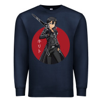 Navy Sword art online -kirito Premium Sweatshirt - linhVisuals