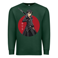 Sports Green Sword art online -kirito Premium Sweatshirt - linhVisuals