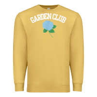 Antique Gold grandmillennial hydrangea style garden club Premium Sweatshirt - linhVisuals