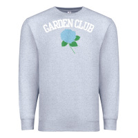 Heather Grey grandmillennial hydrangea style garden club Premium Sweatshirt - linhVisuals