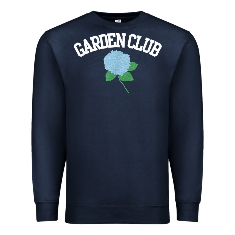 Grandmillennial Hydrangea Style Garden Club Premium Sweatshirt by linhVisuals | Teevron