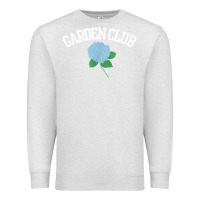Oatmeal Heather grandmillennial hydrangea style garden club Premium Sweatshirt - linhVisuals