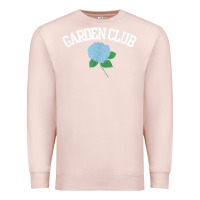 Pale Pink grandmillennial hydrangea style garden club Premium Sweatshirt - linhVisuals