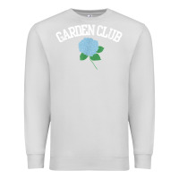 Dove Grey grandmillennial hydrangea style garden club Premium Sweatshirt - linhVisuals