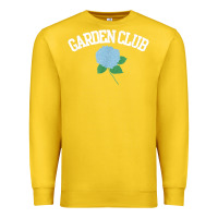 Lemon grandmillennial hydrangea style garden club Premium Sweatshirt - linhVisuals