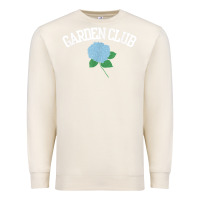 Sandshell grandmillennial hydrangea style garden club Premium Sweatshirt - linhVisuals