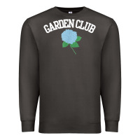 Smoke grandmillennial hydrangea style garden club Premium Sweatshirt - linhVisuals