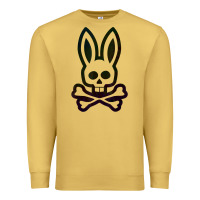 Antique Gold psychedelic bunny easter day, qsycho bunnies, easter 2022 Premium Sweatshirt - linhVisuals