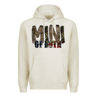 Oatmeal Heather mini of both Premium Hoodie - RacoonDesign